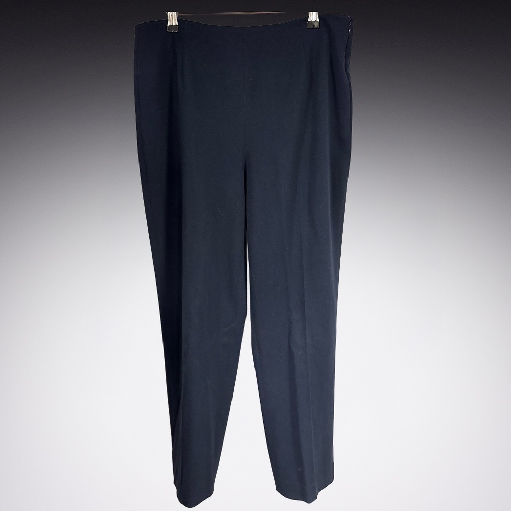 Navy Blue Talbots Stretch Straight Leg Women's Trousers